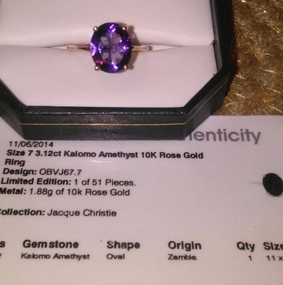 10kt rose gold ring